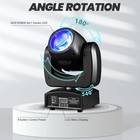 90w Led Moving Head Dj Lights Mini Beam Stage Lights 2 Pack Rgbw 4in1 Dmx 512 12