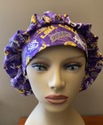 Lsu Bouffant Or Surgical Scrub Cap Hat Women Made With Louisiana Fabric