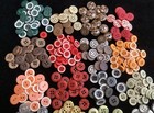 Vtg - 18  Different Styles-two Colors -buttons-3 8   -5 8   -sewing-arts-crafts