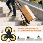 440lbs Heavy Duty Stair Climbing Trolley  folding Hand Truck Portable Dolly Cart