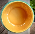 Vtg Fitz   Floyd Tuscany Fields Ceramic Planter Pot Bowl Floral Green Yellow 3 