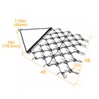 Steel Drag Harrow 4x4ft Heavy Duty Chain For Atv Utv Tractor Leveling Grading