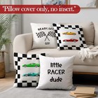 Race Car Boy Nursery Throw Pillow Covers  Kids Room Bedroom Decor  Ready Set