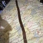 Reproduction Civil War Csa Leather Belt W  Brass Tone Buckle  Militaria