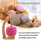 Sthmeyue Yarn Holder For Crocheting  Beech Spinner  Effortless Natural
