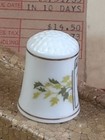 Vtg Ainslee s Porcelain Thimble Nib 1983 Franklin Mint Original Mail Package