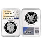 2024-s  1 Proof Morgan And Peace Silver Dollar 2pc Set Ngc Pf70uc Morgan  