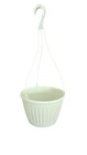 10  White Hanging Baskets  set Of 10  Plastic Imperial Flower Pots 
