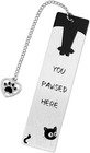 Black Cat Bookmark For Reading Women  Inspirational Funny Cute Metal Book Mar   