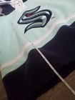 Mens Starter Seattle Kraken Lace Up Pullover Jersey Hoodie Size 2xl