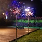 1-4pc 150led Solar Firework Light Outdoor Waterproof Path Lawn Garden Decor Lamp