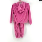 Nike Tracksuit Girls 6 Pink Solid Regular Fit Y2k Velour Hoodie Pants Set