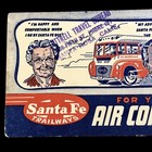 Vintage Transportation Advertising    blotter Santa Fe Trailways Busline 1933-48