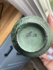 Set Of 4 Authentic Japanese Nambu Tekki Cast Iron Teacups Green Bamboo Stamped