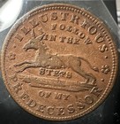 1837 Illustrious Predecessor Turtle   Donkey Hard Times Token Ht-33