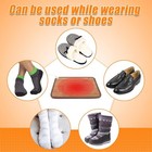 Heated Floor Mat - Foot Warmer Under Desk  15 7x19 7in Heated Feet Rest For Home