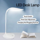 Led Reading Desk Lamp Portable Desk Lamp Usb Charging Table Light Touch Dimming 