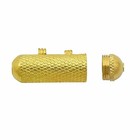 Spiritual Gold Plated Openable Hollow Cylinder Shape Taveez For Unisex