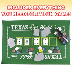  Texas Hold   em Poker Set  Mat  2 Decks  Chips  Holder  Tin Box  Kids   Adults