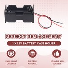Black Tow Layers 4 X 1 5v Aa Batteries Battery Holder Case Box W Wire Leads X2l5