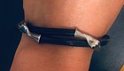 Lot Of 2  Biker  Sterling Silver Bracelets