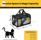 Cat Carrier Airline Approved Soft-sided Small Dog Puppy Travel Bag Black