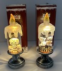 Halloween Snow Globe Decorative Candle Led Lights Ghosts And Skull Tested 6 5    H