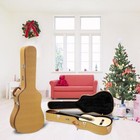 Glarry 41  Yellow Portable Hardshell Acoustic Guitar Carry Case With Lock