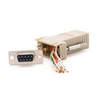 8 Pcs Db 9 Rs232 Serial Db9 Female To Rj45 8p8c Network Modular Adapter Ivory