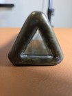 Vintage Stained Glass Kaleidoscope Brass Tone Metal Blue Purple  4 5-5 In