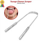 1pcs Dental Fresh Breath Cleaning Oral Tounge Scraper Cleaner Stainless Steel