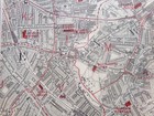 Original C1890 Antique Map Of London Docklands Blackheath Greenwich Genuine Item