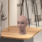 Bald Mannequin Head Hat Glasses Wig Display Professional Cosmetology Training