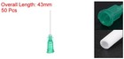 50pack 18g Dispensing Needles 1  Pp Needle Tips With Flexible Needle Green