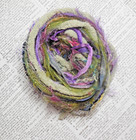 Fiber Art Yarn 24 Yds  flower   Moss  Crafts Weaving Journal Scrapbook Gift Wrap