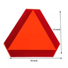 Car Slow Moving Vehicle Sign Reflective Tape Safety Triangle Orange Sticker New