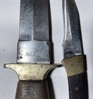 Vintage Boot Dagger Knife Fixed Blade   Sheath Pakistan And Pocket Knife