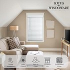 Lotus   Windoware Cordless 2in Faux Wood Blind Bright White  r040