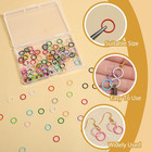 200 Pieces Colored Jump Rings 10mm Open Jump Rings For Jewelry Making Colorful I