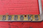 Vintage San Francisco Ellis Brooks Chevrolet Dealership Metal License  Frame 