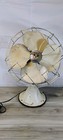 Vintage Emerson Electric 12  Metal Desk Table Fan 4 Blade Ivory Cream