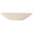   Off White Tabletop Decorative Ribbon Design Bowl
