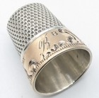 Antique 14kt Gold And Sterling Ketcham And Mcdougall Thimble