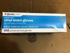 Equaline Powder-free Vinyl Exam Gloves 100-ct Universal Size Gloves   