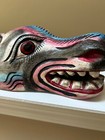 Vintage Mexican  Festival Mask Wood Carved Folk Art Rare