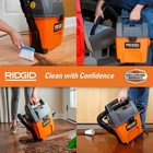 Ridgid 3 Gallon 3 5 Peak Hp Handheld Shop Vacuum Wet Dry Vac Wd3050 Sweep