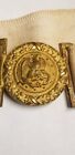 Spanish-american War Us Navy Naval Officer Gilt Brass Belt Buckle Hallmarked 