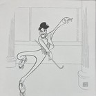 Al Hirschfeld  chaplin- The Rink  89   Custom Framed Art Celebrity Movie Comedy