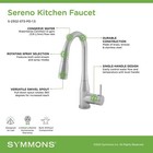 Symmons Sereno Pull-down Sprayer Kitchen Faucet In Matte Black  1 5 Gpm   Large
