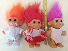 Vintage Troll Dolls Mixed Lot Of 9 Russ Trolls